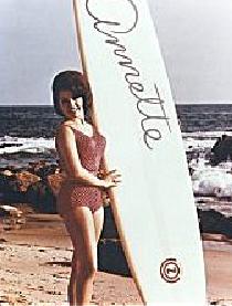 Annette with surfboard