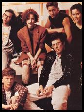 Director John Hughes With The Cast